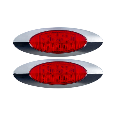 赤|楕円形|LEDサイドマーカーライト|