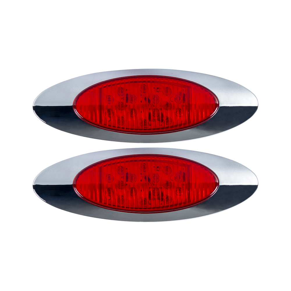 赤|楕円形|LEDサイドマーカーライト|
